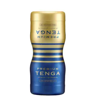 Двухсторонний мастурбатор Tenga Premium Dual Sensation Cup, синий