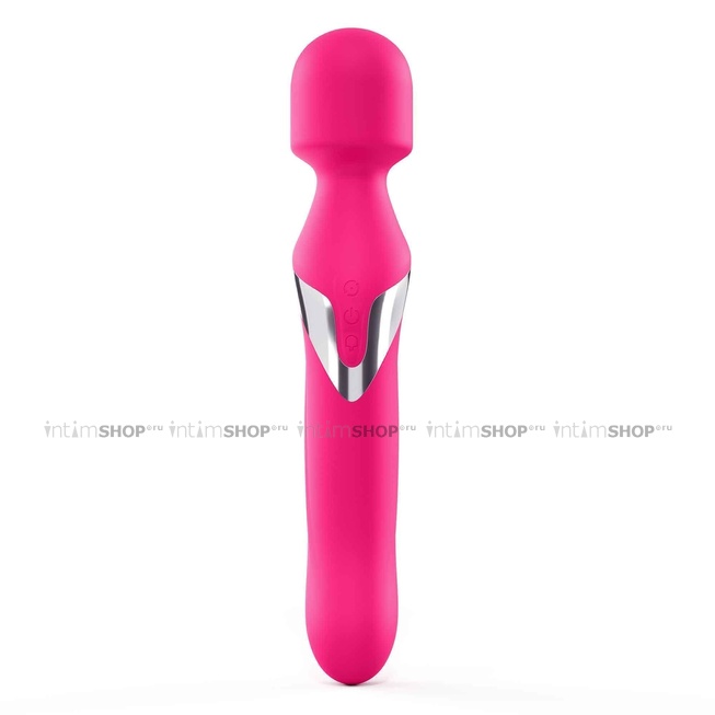 Двухсторонний вибратор Dorcel Dual Orgasms с ротационными шариками, розовый от IntimShop