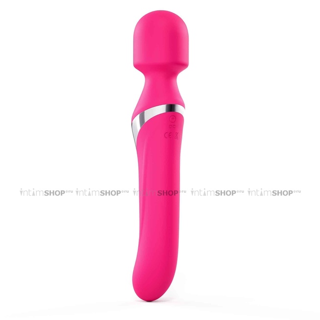 Двухсторонний вибратор Dorcel Dual Orgasms с ротационными шариками, розовый от IntimShop