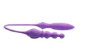 Двухсторонний гибкий вибростимулятор Adrien Lastic 2X с пультом ДУ, фиолетовый