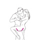 Двухсторонний гибкий вибростимулятор Adrien Lastic 2X с пультом ДУ, фиолетовый
