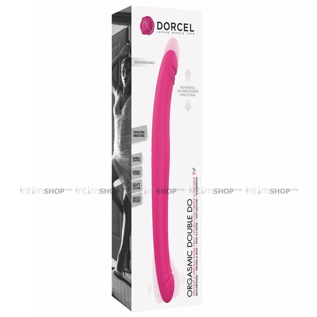 Двухсторонний вибро-фаллоимитатор с фиксацией формы Dorcel Orgasmic Double Do, розовый от IntimShop