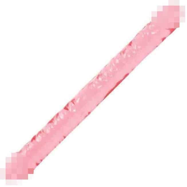 Двусторонний фаллоимитатор Doc Johnson Crystal Jellies Double Dong 44.5 см, розовый