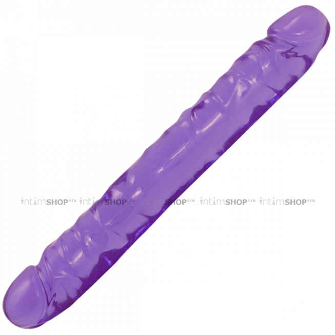 Двусторонний фаллоимитатор Интимная Жизнь 30.5 см, фиолетовый