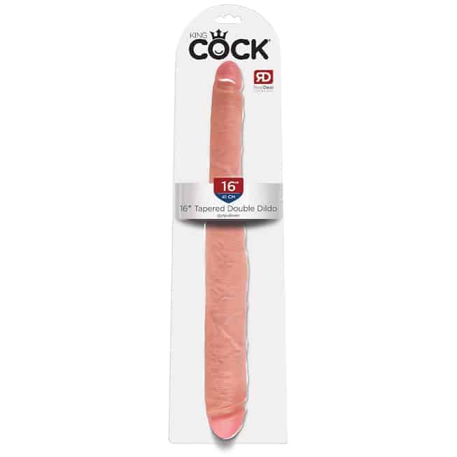 Фаллоимитатор двухсторонний PipeDream Tapered Double Dildo 40 см, телесный - фото 2