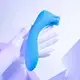 Двусторонний вибратор с ротацией Evolved Heads or Tails, голубой