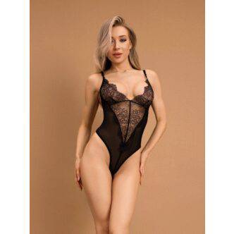 Боди с V-образным вырезом Le Frivole Muse XXL-XXXL, чёрное
