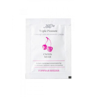 Эликсир Juleju Triple Pleasure Горячая вишня для интимного ухода, саше 3 гр