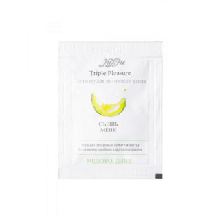 Эликсир Juleju Triple Pleasure Медовая дыня для интимного ухода, саше 3 гр