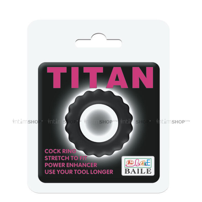 Эрекционное кольцо Baile Titan, с крупными ребрышками - фото 2