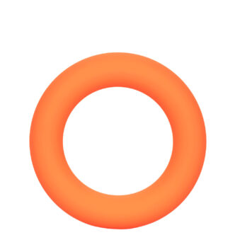 Эрекционное кольцо CalExotics Link Up Ultra-Soft Verge, оранжевое