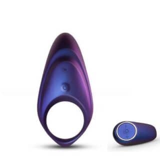 Эрекционное кольцо Hueman Neptune с пультом ДУ, фиолетовый