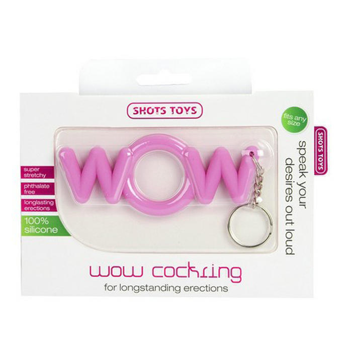 Эрекционное кольцо WOW Cocking, розовое