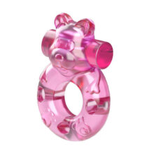 Эрекционное виброкольцо Baile Мишка, розовый