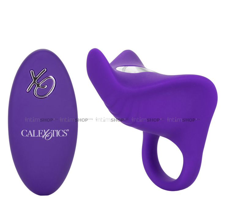 

Эрекционное виброкольцо с пультом ДУ CalExotics Orgasm Ring, фиолетовое