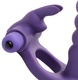 Эрекционное виброкольцо со страпоном XR Brands Frisky Double Delight, фиолетовый