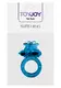 Виброкольцо с клиторальным стимулятором Toy Joy Flutter-Ring, синее