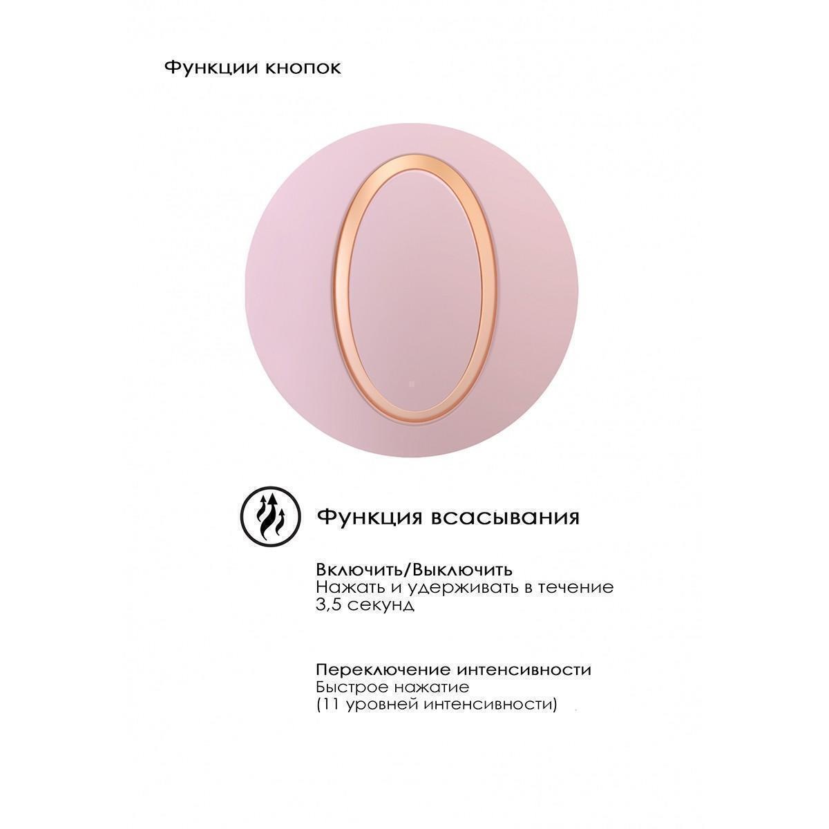 Вакуумный стимулятор клитора Irresistible Seductive Pink, розовый