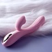 Вибратор-кролик с вакуумным стимулятором Erocome Delphinus, розовый