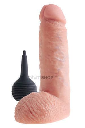 Фаллоимитатор PipeDream King Cock Squirting с эффектом семяизвержения 20,3 см, телесный - фото 4