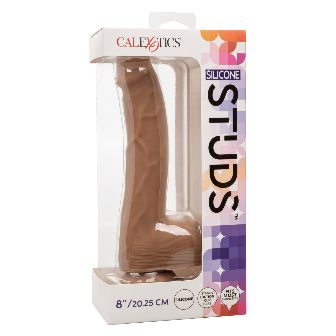Фаллоимитатор CalExotics Studs 25.5 см, телесный темный