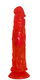 Фаллоимитатор Djaga Djaga №9 с присоской 20 см, красный