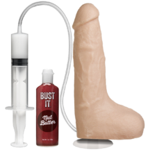 Фаллоимитатор Doc Johnson Bust It Squirting Realistic Cock с семяизвержением 23.4 см, ванильный