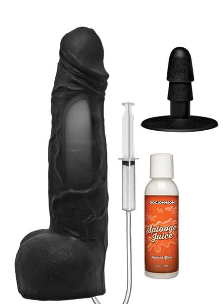 Фаллоимитатор с семяизвержением Doc Johnson Kink Wet Works Cumplay Cock 26.7 см, черный