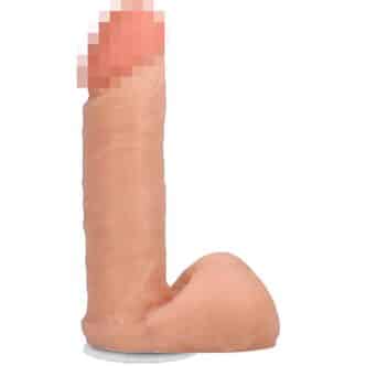 Фаллоимитатор Doc Johnson The Realistic Cock Ultraskyn на присоске 18.4 см, ванильный