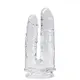 Фаллоимитатор двойной Adrien Lastic Alive Imperium 19 и 17 см, бесцветный