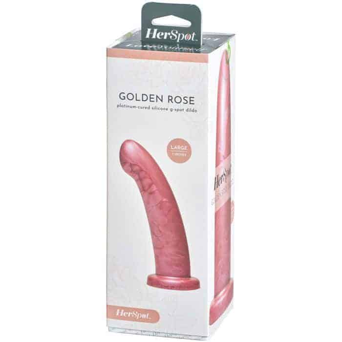 Фаллоимитатор Fleshlight Her Spot Golden Rose Large 17.8 см, розовый