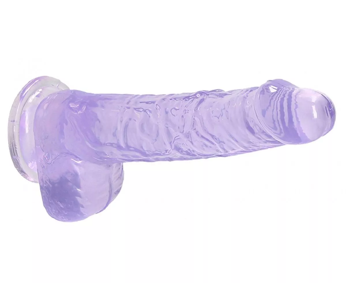 Фаллоимитатор из эластомера Shots Realrock, 19 см, фиолетовый