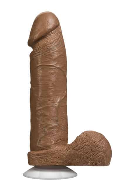 Фаллоимитатор Doc Johnson The Realistic® Cock 8” with Removable Vac-U-Lock™ Suction Cup, коричневый
