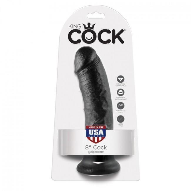 Фаллоимитатор на присоске PipeDream King Cock 20.3 см, чёрный