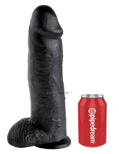 Большой фаллоимитатор PipeDream King Cock 32.5 см чёрный