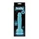 Фаллоимитатор NS Noveltis Firefly Pleasure 17 см, флуоресцентный, голубой