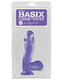 Фаллоимитатор PipeDream Basix Rubber Works 17 см, фиолетовый