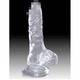 Фаллоимитатор Pipedream King Cock Clear с мошонкой и присоской 15.2 см, бесцветный
