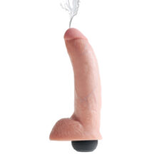 Фаллоимитатор с семяизвержением PipeDream King Cock с мошонкой 23 см, телесный