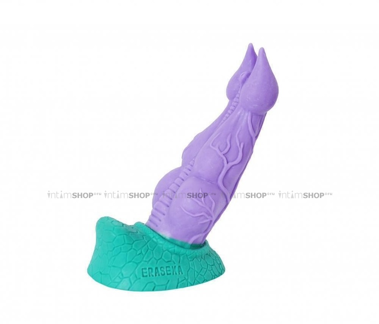 Фаллоимитатор EraSexa Раптор, 22.5 см, мятно-фиолетовый от IntimShop