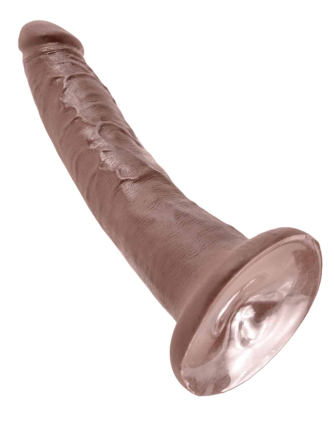Фаллоимитатор реалистик PipeDream King Cock на присоске, коричневый 550229 - PipeDream King Cock - Для страпонов с кольцом - Купить