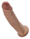 Большой фаллоимитатор на присоске PipeDream King Cock 22.9 см, светло-коричневый