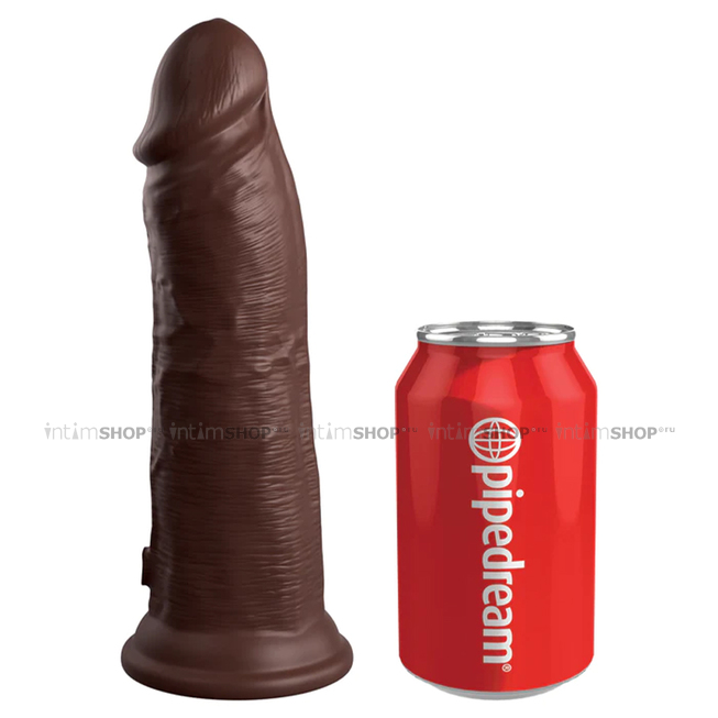 Фаллоимитатор-реалистик PipeDream King Cock Elite Dual Density 22 см, коричневый