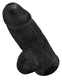 Фаллоимитатор утолщенный Pipedream King Cock Chubby 23 см, черный