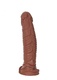 Фаллоимитатор EraSexa Рыцарь 35 см, коричневый