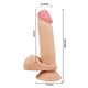 Фаллоимитатор с подвижной кожей Baile Sliding Skin 20.5 см, телесный