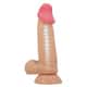 Фаллоимитатор с подвижной кожей и фиксацией формы Baile Sliding Skin 19.4 см, телесный