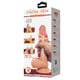Фаллоимитатор с подвижной кожей и фиксацией формы Baile Sliding Skin 19.4 см, телесный