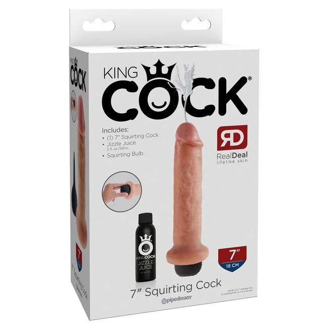 Фаллоимитатор с грушей Pipedream King Cock 7