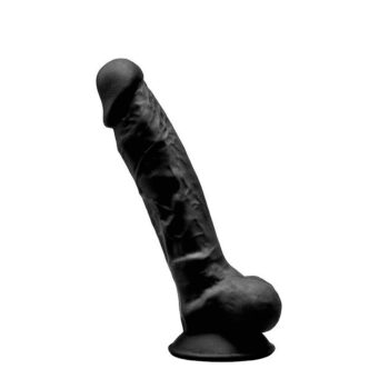 Фаллоимитатор с мошонкой Adrien Lastic SileXD Model 1 17.5 см, черный